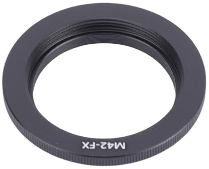 Plyisty M42 à FX Adaptateur Adaptateur Ring Lentille Adaptateur Adaptateur Lens de Caméra pour la Caméra FX Caméra sans Miroir avec Conception Légère en Alliage en Aluminium