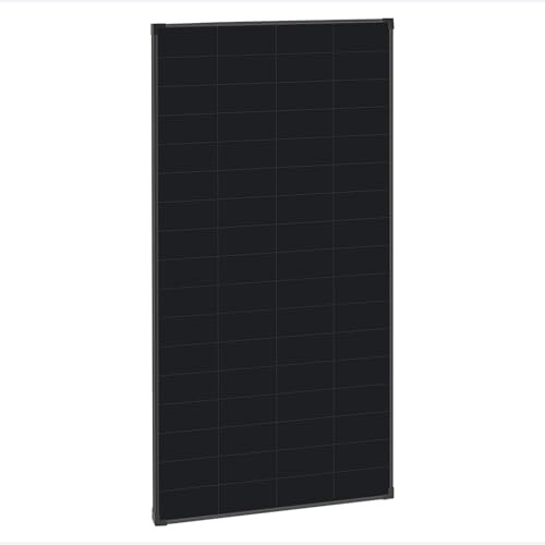 ECTIVE Solarpanel BSP 200 Black - 200W, 11,1A, 68 Zellen, für 12V 24V Batterieladeregler - Monokristallines Back Contact Solarmodul, Camping Garten Solaranlage für Powerstation, Solargenerator