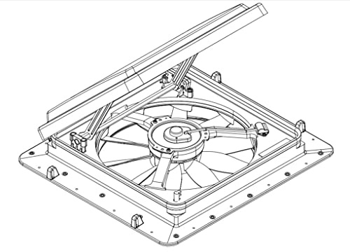 Maxx Air Manxman Mini,1 Thick Roofs, Black Mini Vent