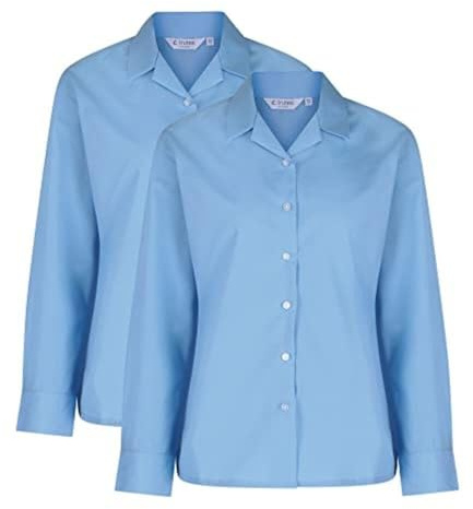 Trutex Girl's RLB School Top, Blue (Blue Blu), 9-10 Years (Manufacturer Size: 28)