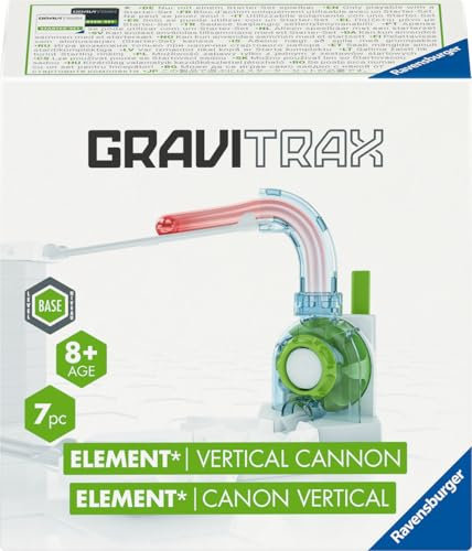 Ravensburger GraviTrax Element Vertical Cannon 27465 - GraviTrax Erweiterung für deine Kugelbahn - Murmelbahn und Konstruktionsspielzeug ab 8 Jahren, GraviTrax Zubehör kombinierbar mit allen Produkten