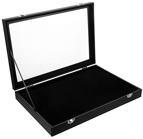 TOPPERFUN Présentoir pour Broches et Bijoux, 35 x 24 x 5cm Boîte de Rangement pour Médailles et Bijoux, Boîte de Rangement pour Collection de Broches en Email, Présentoir pour Bracelets et Médailles