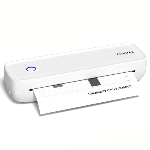 Cooljun Portable Printer Wireless for Travel,Inkless Thermal Printer Bluetooth Support 8.5'' x 11'' US Letter & A4 Paper Mobile Printer Compatible with iOS, Android & Laptop for Office, Home, School