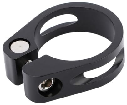HOUSON Bicycle Saddle Clamp, Bicycle Seat Adapter Seat Post Clamp Aluminum Alloy Seat Clamp Bicycle Saddle Attachment for MTB and Road Bike 31.8mm