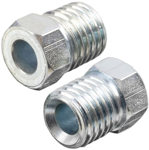 AERZETIX - C74363 - Juego de 2 Tuercas-racores macho M10x1.25 para manguera de freno 4.75mm - diámetro interior 5mm