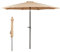Thanaddo Sonnenschirm 300 cm, Sonnenschutz UPF 50+ Strandschirm, beidseitig um 30° knickbar, windfest stabil Gartenschirm für Balkon, Garten, Terrasse, Strand, Outdoor, ohne Ständer (Khaki)