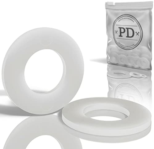 PD® Arandelas de plástico M8 (DIN 125 Forma A/ISO 7089) | Arandelas de nylon PA | Arandelas de plástico Arandelas de poliamida con diámetro exterior pequeño | 50 piezas