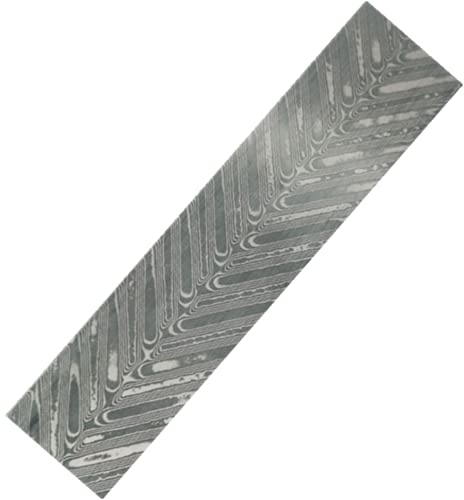 Aibote Handgefertigt VG10 Damaskus Edelstahl Bar für Messer Blanke Klinge Sch muckherstellung Besteckherstellung und für andere Herstellungszwecke (Feder,220x30x3mm)