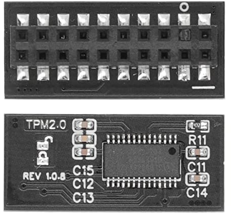 TPM 2.0 Módulo Profesional LPC Interfaz 20Pin Remote Card Cifrado Placa de Seguridad Componente Electrónico para Placa Base para PC para Ordenador