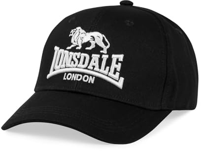 Lonsdale London Salford Unisex Cappello Nero 100% Cotone