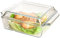 1.5L Glass Casserole Dishes with Lids - Oven Proof, Microwaveable, Square and Individual
