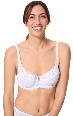 Playtex Bra New Flower Elegance Balconette Women x1, White, 40E