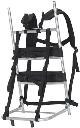 MagiDeal Cadre de Sac à Dos de Transport Lourd, équipement de Transport Robuste, Cadre de Sac plié en Aluminium et Nylon pour l'escalade, la randonnée, Le, Je