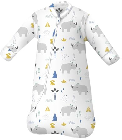 MIKAFEN Gigoteuse Hiver bébé Gigoteuse Enfant 3.5 Tog Sac de Couchage Pur Coton Différentes Tailles de la Naissance à 4 Ans