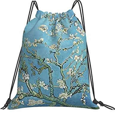 Pinturas De La Noche Estrellada De Vincent Van Gogh Hombres Mujer Saco De Gimnasio Casual Saco De Deporte Ligero Mochila Con Cordón Para Gimnasio Yoga Deportivo