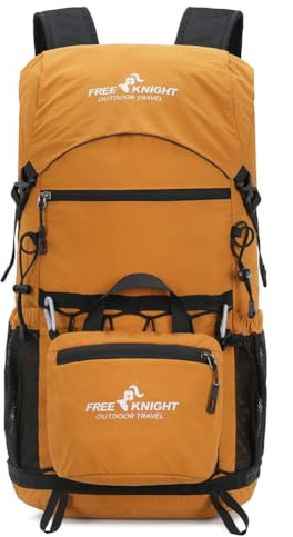 Bseash Leichter Wanderrucksack, 30 l, Outdoor-Sport, wasserdicht, Reisetasche, Tagesrucksack für Radfahren, Klettern, Skifahren (Gelb)