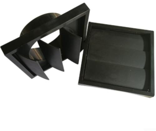 Cubierta de ventilación de escape con rejillas unidireccionales para acelerar el flujo de aire, diseño anti y pájaros, bloqueo de viento y lluvia, para sistemas de secadora y HVAC