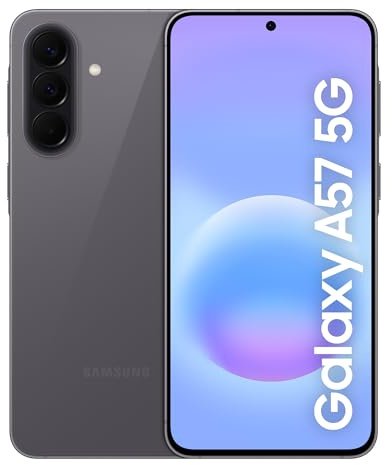 Samsung Galaxy A57 5G Smartphone, Awesome Grey, 128GB Storage | Slim Smartphone, Awesome Intelligence Features, 8GB, 50MP Wide-Angle Camera, 3 Year Samsung Extended Warranty (UK Version)