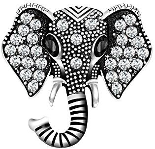 Andante CHUNK Click-Button Druckknopf für Chunk-Armbänder, Chunk-Ringe und andere Chunk-Accessoires - Elefant