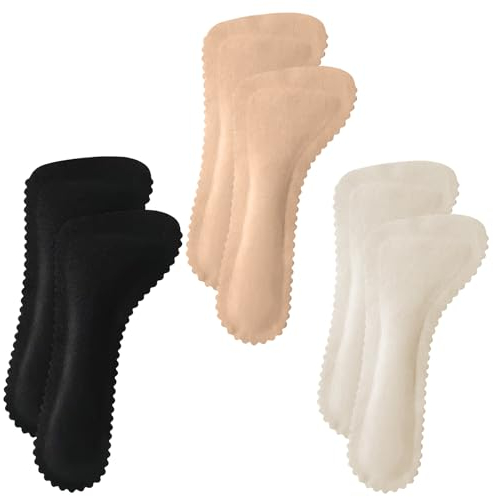 Lot de 3 Paires de Semelles Antidérapantes - Douces, Respirantes et Absorbantes - Autocollantes pour Talons Hauts - Souples pour Sandales - Coussinets de Pieds - Unisexe