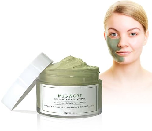 Maschera per la Pulizia Profonda, Mascher Fango Per Viso, Maschera Fango, Maschere Viso Maschera all'argilla, Maschera Viso Purificante e Idratante, Maschere Argilla Viso per la Pulizia Profonda