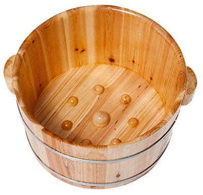 Sauna Bucket，Pure Wood Bathtub Bucket，Handmade ，Sauna Accessories For Footbath Tubs，Foot Relaxing Bath Barrel Friendship Years