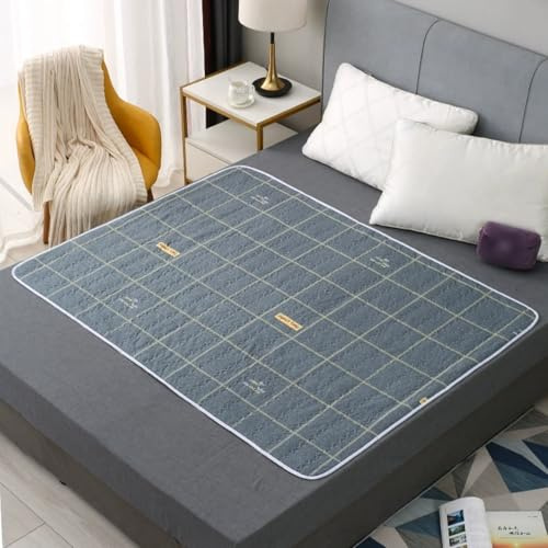 Odot Empapadores Reutilizables Cama Adultos, Empapadores Acolchado Absorbentes Lavables Protector de Cama Impermeable para Silla de Ruedas, Incontinencia, Niños (Estilo Simple a,120x150cm)