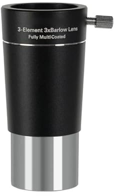 Telescope Accessories SV213 - Lente Barlow 3X de 1.25 pulgadas para telescopio astronómico ocular