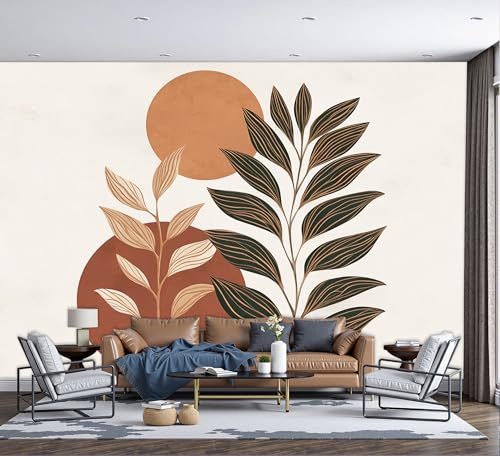 Papels Pintado Panorámico Lunares Hojas Papel Tapiz Mural Estilo Bohemio Retro Estéreo Fondo De TV Papeles De Pared Decoración Del Hogar Papel Tapiz 3D 250x175cm