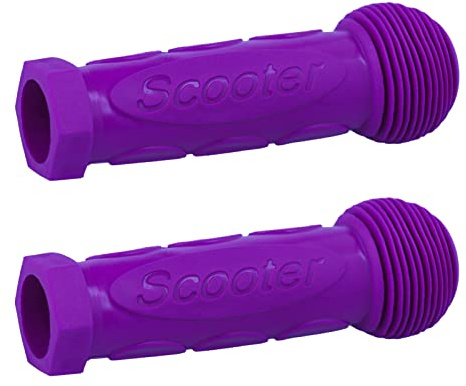 Gladeer Kids Scooter Handle Grips Replacement Handlebars for 2/3/4 Wheels Child Kick Push Scooters Bike Rocking Car, 2-Pack (Dark Purple)
