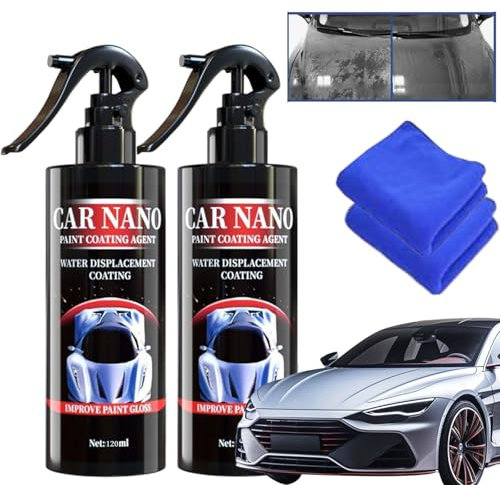 Car Scratch Removal Spray, 2025 Car Nano Paint Coating Agent, 2PC Car Polish Car Body Scratch Remover Kit, Fast Repair Scratches Repairing Polish Spray