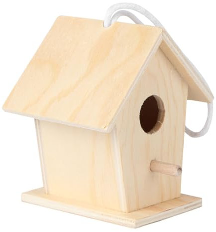 TOYANDONA Holz Vogelhaus Bausatz Zum Selbermachen Design Für Garten Dekoration DIY Spielzeug Zum Bemalen Und Beschriften Für Junge Mädchen