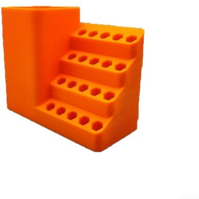 Organisez efficacement vos outils avec un étui de rangement pour embouts de tournevis 20/50 trous pour un transport facile (20 trous)