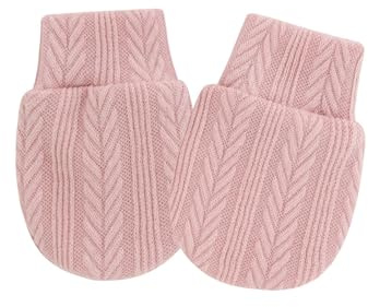 ZUJIABAO Manoplas elásticas para bebé, de algodón suave, transpirables, para recién nacidos de 0 a 1 mes, guantes de algodón, Taro, Talla única