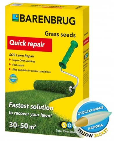 Barenbrug Grassamen 1kg für 50m² - Erholungsrasen SOS Lawn Repair beschichtet