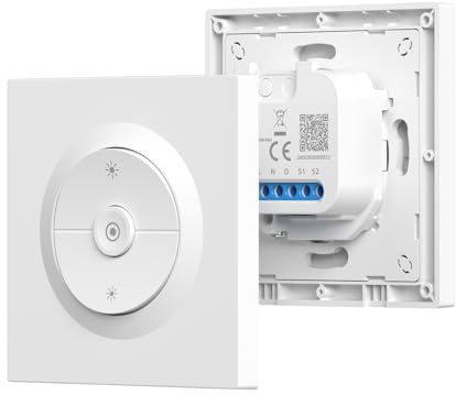 SONOFF Fusion, Orb-ZBDIM(MINI-ZBDIM-E), Zigbee Smart Dimmer Switch, Neutral Wire Required, for Dimmable LED/Incandescent/Halogen Lamps, Compatible with Alexa & Google Assistant