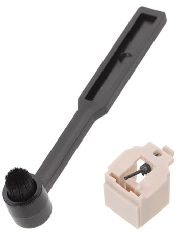Ciieeo Set Spazzola Antistatica e Pulitore per Puntina Giradischi, Kit per Pulizia Stilo e Dischi in Vinile, Compatibile Lettori Fonografi per Manutenzione Audio Precisa