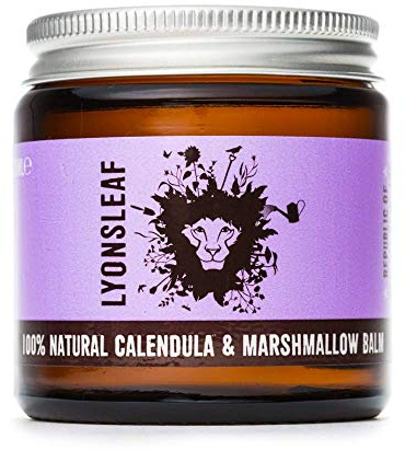 Calendula and Marshmallow Balm - 100% Natural Calendula Cream with Marshmallow Root - for eczema, psoriasis, dry, cracked, rough, hard or irritated skin 120ml