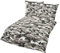 Traumschlaf Renforcé Camouflage Graphit Bettwäsche Set • mega Design im Tarnmotiv 100% Baumwolle Reißverschluss • 135x200 cm + 80x80 cm