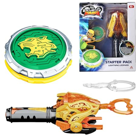 Infinity Nado Metallsnurra för pojkar 5-12 år, med avfyrare och Lightning-startpaket