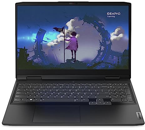 Lenovo IdeaPad Gaming 3 15IAH7 - Ordinateur Portable 15.6'' FHD 120Hz (Intel Core i5-12450H, RAM 8Go, SSD 512Go, NVIDIA RTX 3050 4Go, Windows 11 Home) Clavier rétroéclairé AZERTY Français - Gris