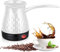 Vegena Elektrische Kaffeekanne,500ML 600 W,220 V Elektrische Türkische Kaffeemaschine,Elektrische Türkische Kaffeekanne,Elektrische Kaffeekocher Für Mocca & Tee,Büro,Zuhause,Reisen(Weiß)