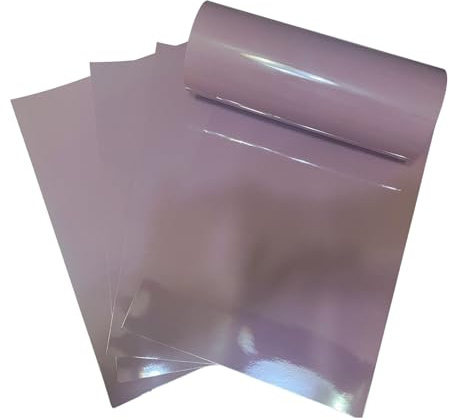 ASENME Pastell spegeleffektkort, 10 enheter (Pastelllila, A4 / 10 enheter)