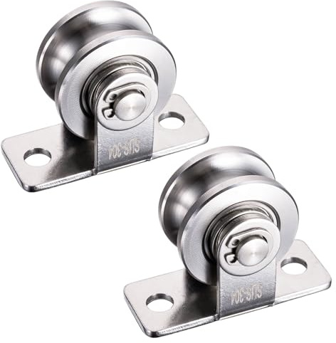 KCNOFNC Poulie de renvoi 30mm pour câble d'acier, poulies de renvoi pour câbles, poulie à câble avec 2 roulements à billes | 2 pièces
