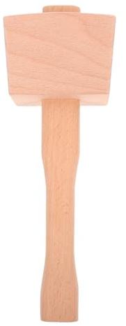 Abaodam Carpenter Mallet Wood Hammer Solid Beechwood Wooden Mallet for Joinery Woodworking Hand Tool 9.5 Inch Handle