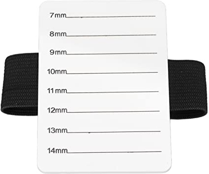KKPLZZ Placa de Mano para Extensión de Pestañas, Soporte para Pestañas Postizas con Correa de Muñeca Ajustable para Artistas de Belleza de y Principiantes