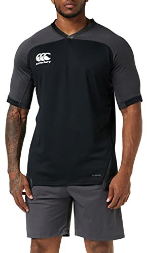 Canterbury Herren Rugby-Trikot Vapodri Evader M Schwarz