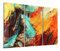 DEQORI Glasbilder Acrylglas | Motiv Bunte Pinselstriche | horizontal 3-teilig 150x100 cm | große XXL Deko | Wandbilder für Wohnzimmer, Schlafzimmer, Flur & Küche | moderne Wanddeko