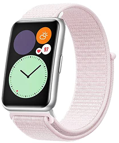 Sport loop rem kompatibel med Apple Watch-rem 49 mm 46 mm 45 mm 44 mm 42 mm 41 mm 40 mm 38 mm män kvinnor flätad stretchig nylonögla rem för iWatch Ultra 3 2 1, Pärlrosa, 42mm(Series 3)/44mm/45mm/46mm