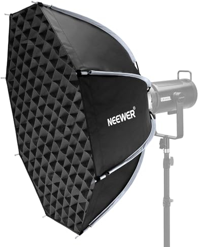 NEEWER 90cm Softbox Octogonal, Caja de luz Bowens de liberación rápida con Rejilla de Panal, difusores de luz, Bolsa para RGB CB60 CB60B CB200B MS60B MS60C MS150B S101-300W/400W Pro Vision 4 Q4, NS35P